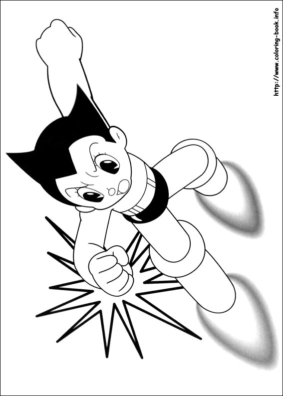 Astro Boy coloring pages 12 Free Printables